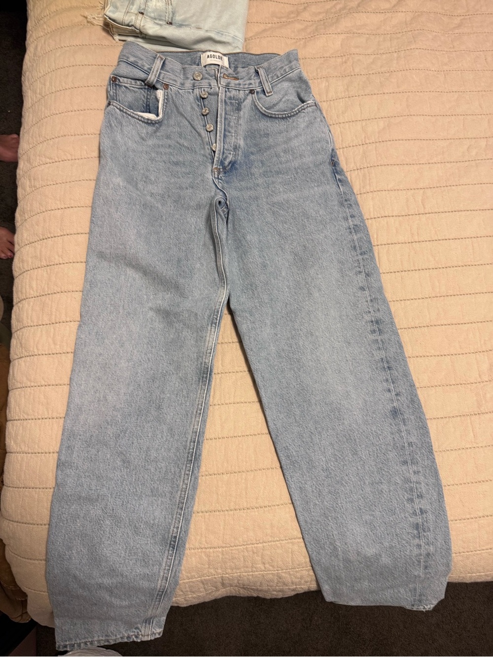 AGOLDE Tapered Baggy High Rise Jeans
